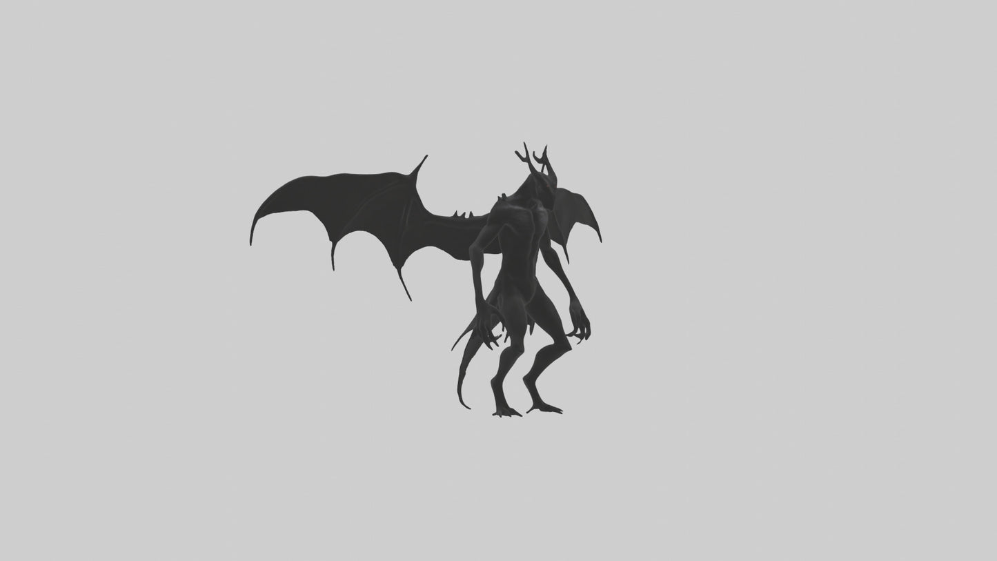 3D model Menacing shadow model VR / AR / low-poly