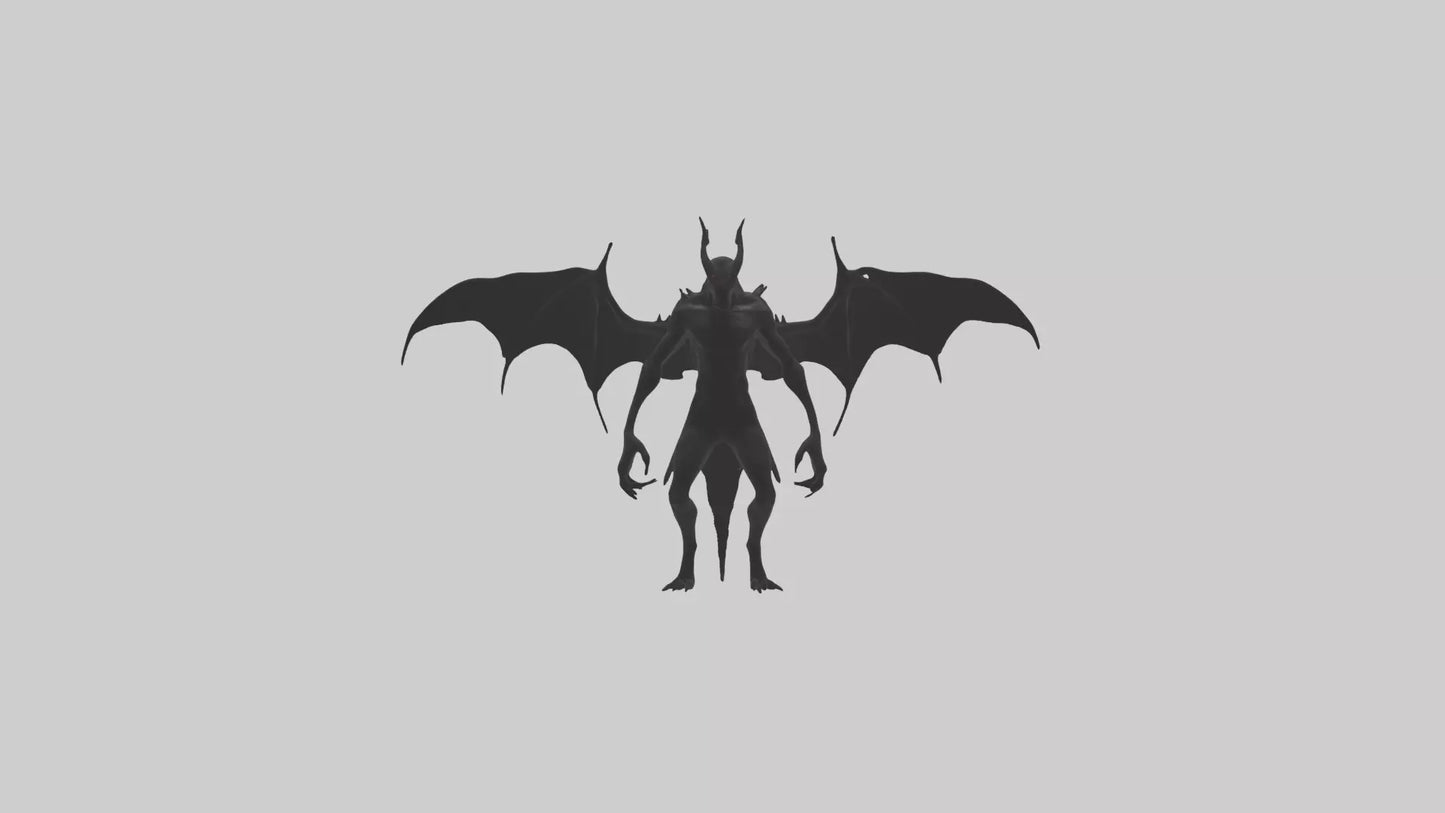 3D model Menacing shadow model VR / AR / low-poly