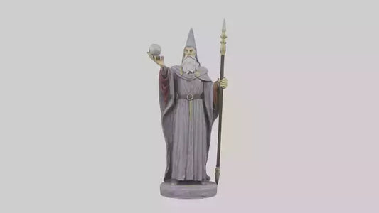 Merlin statue model VR / AR / low-poly