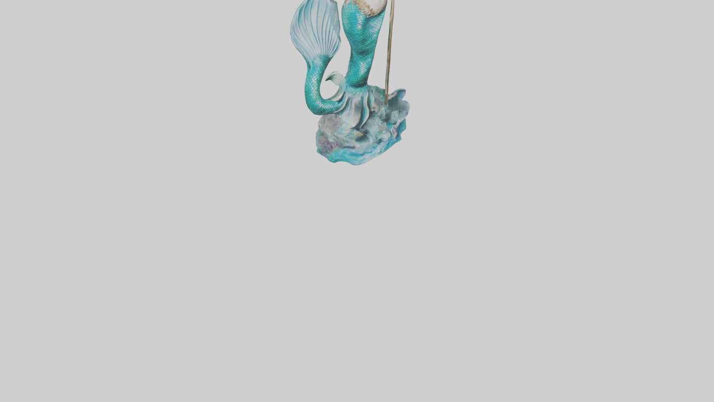 Mermaid Queen statue model VR / AR / low-poly