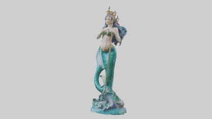 Mermaid Queen statue model VR / AR / low-poly
