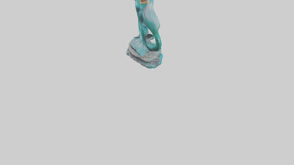 Mermaid Queen statue model VR / AR / low-poly