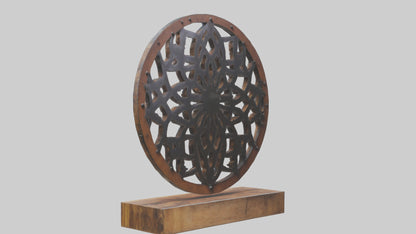 3D model Metal and Wood Art VR / AR / low-poly