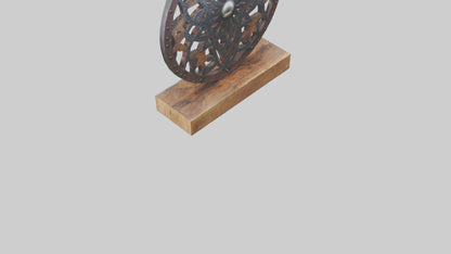 3D model Metal and Wood Art VR / AR / low-poly