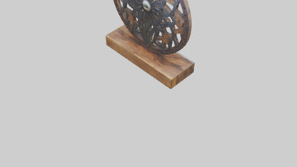 3D model Metal and Wood Art VR / AR / low-poly