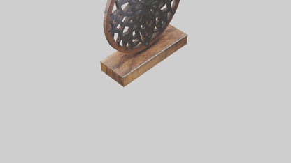 3D model Metal and Wood Art VR / AR / low-poly