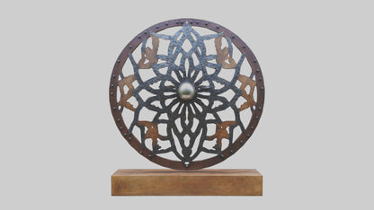 3D model Metal and Wood Art VR / AR / low-poly