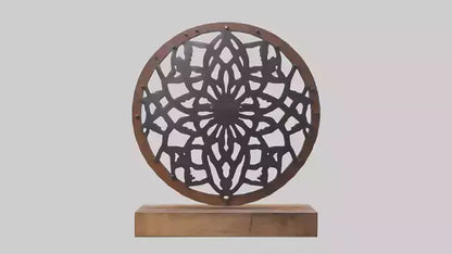 3D model Metal and Wood Art VR / AR / low-poly