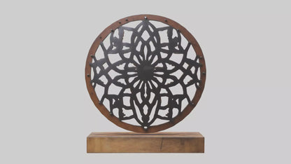 3D model Metal and Wood Art VR / AR / low-poly