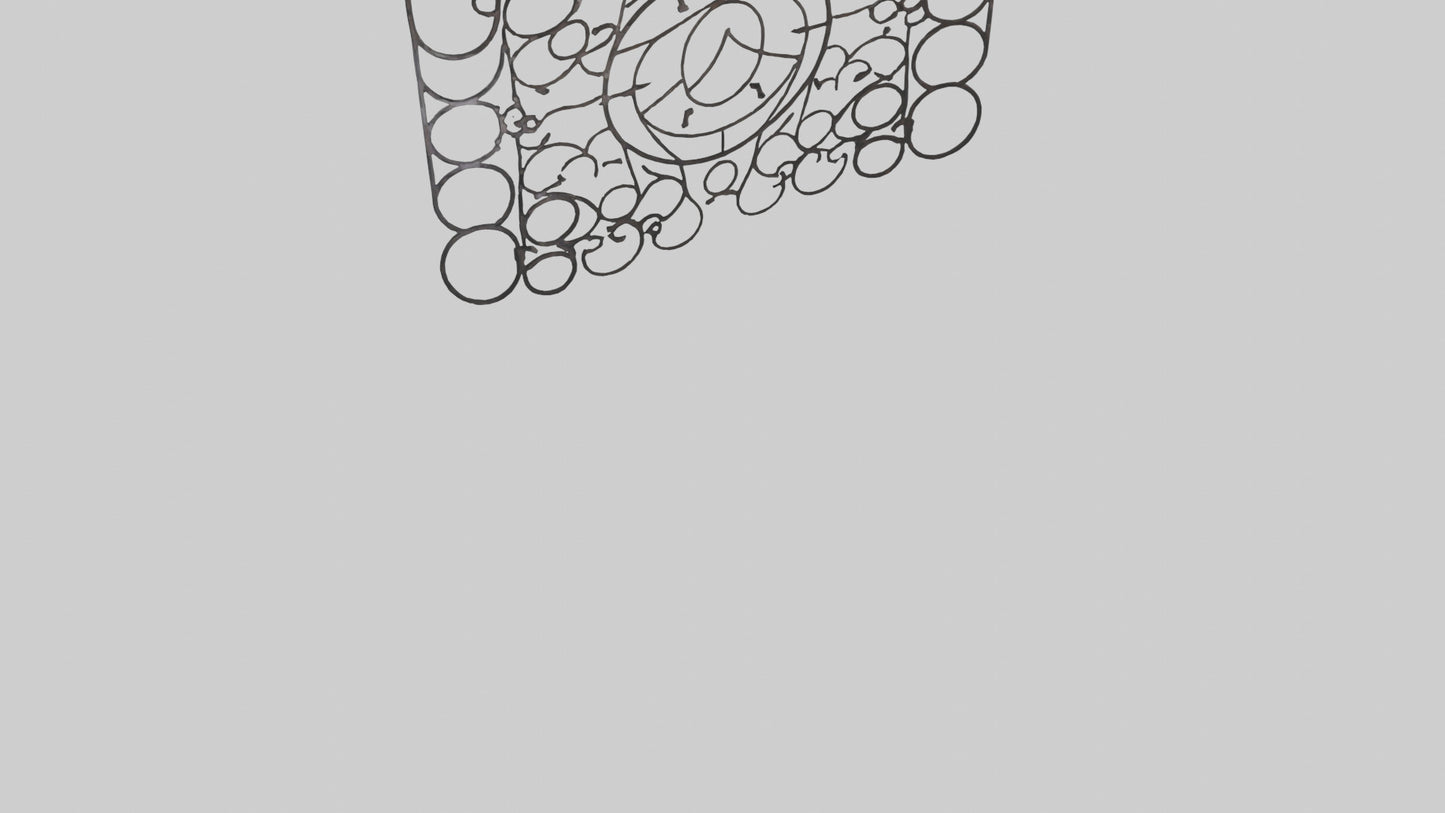 3D model Metal Mesh Wall Art VR / AR / low-poly