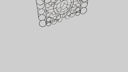 3D model Metal Mesh Wall Art VR / AR / low-poly