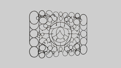 3D model Metal Mesh Wall Art VR / AR / low-poly