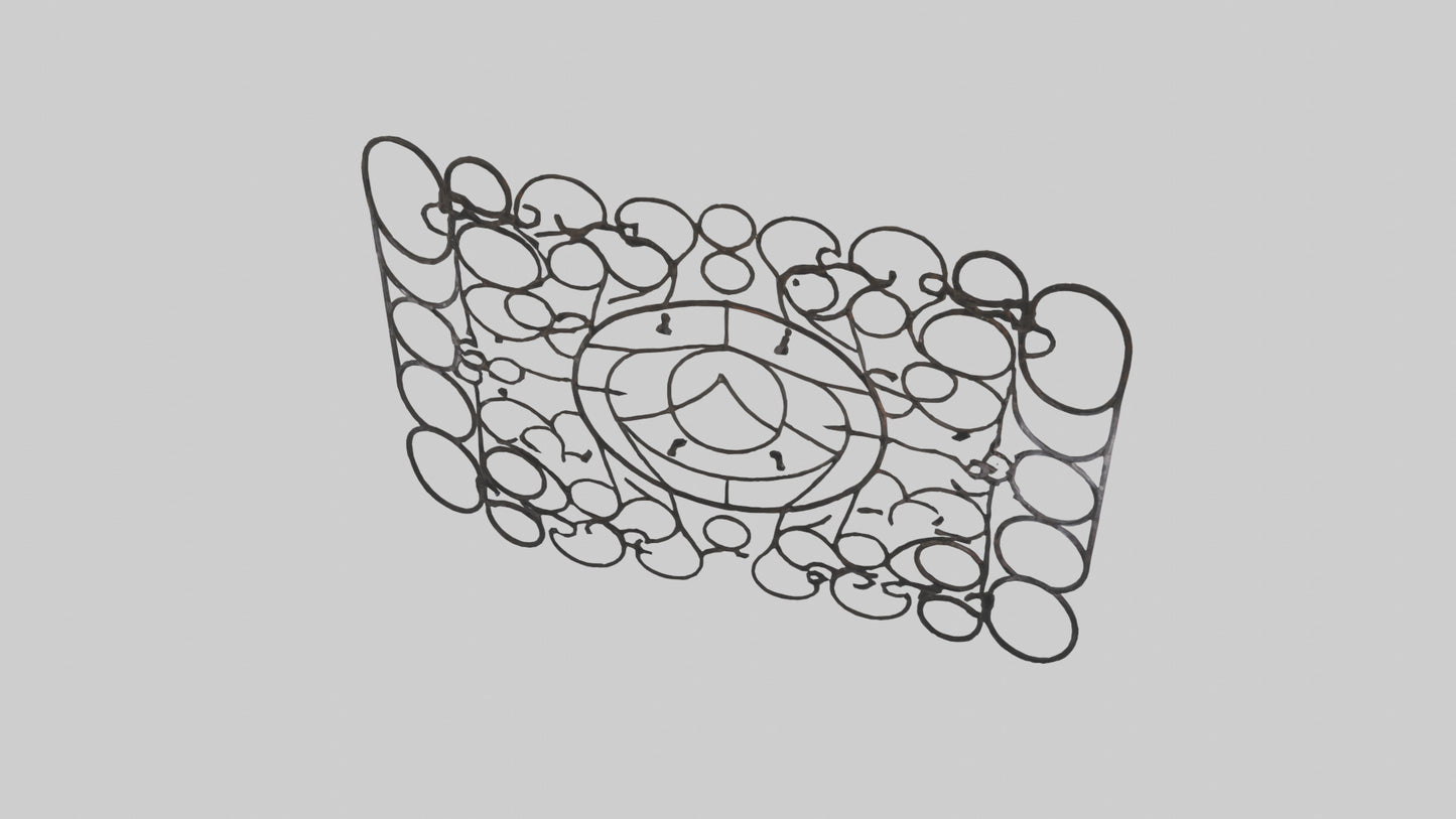 3D model Metal Mesh Wall Art VR / AR / low-poly