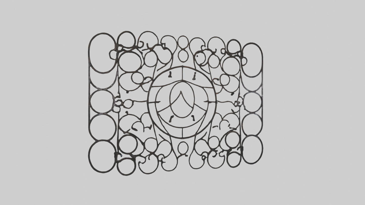 3D model Metal Mesh Wall Art VR / AR / low-poly