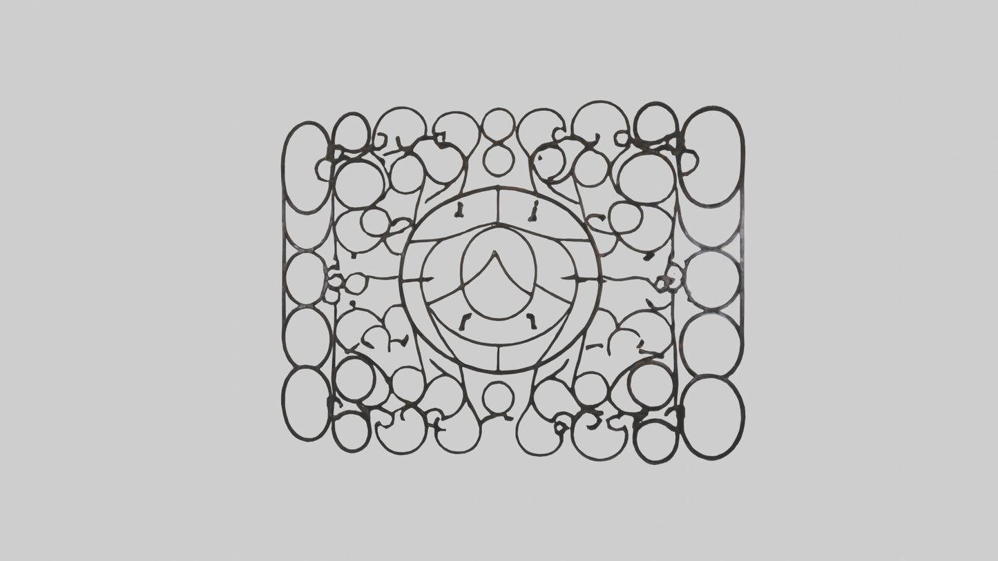 3D model Metal Mesh Wall Art VR / AR / low-poly