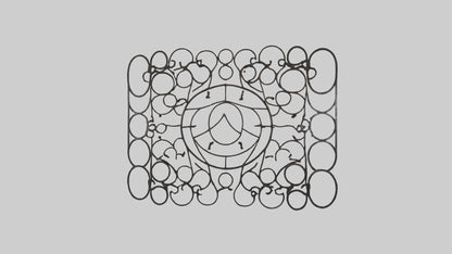 3D model Metal Mesh Wall Art VR / AR / low-poly