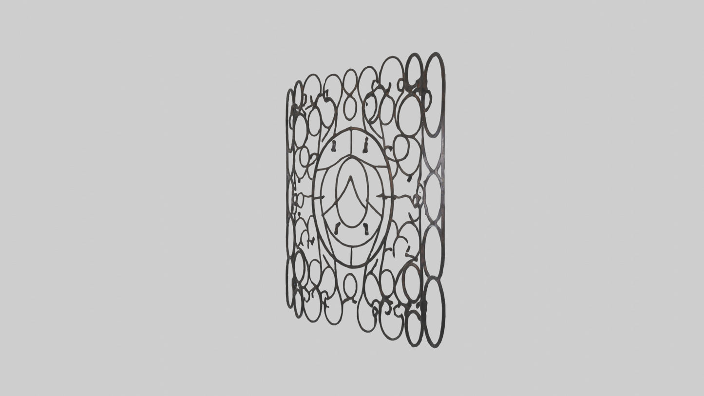 3D model Metal Mesh Wall Art VR / AR / low-poly