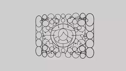 3D model Metal Mesh Wall Art VR / AR / low-poly