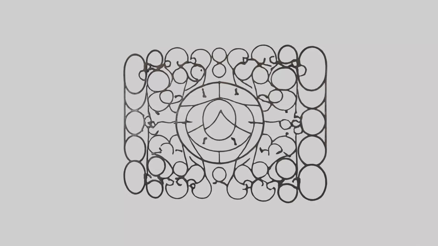 3D model Metal Mesh Wall Art VR / AR / low-poly