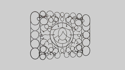 3D model Metal Mesh Wall Art VR / AR / low-poly