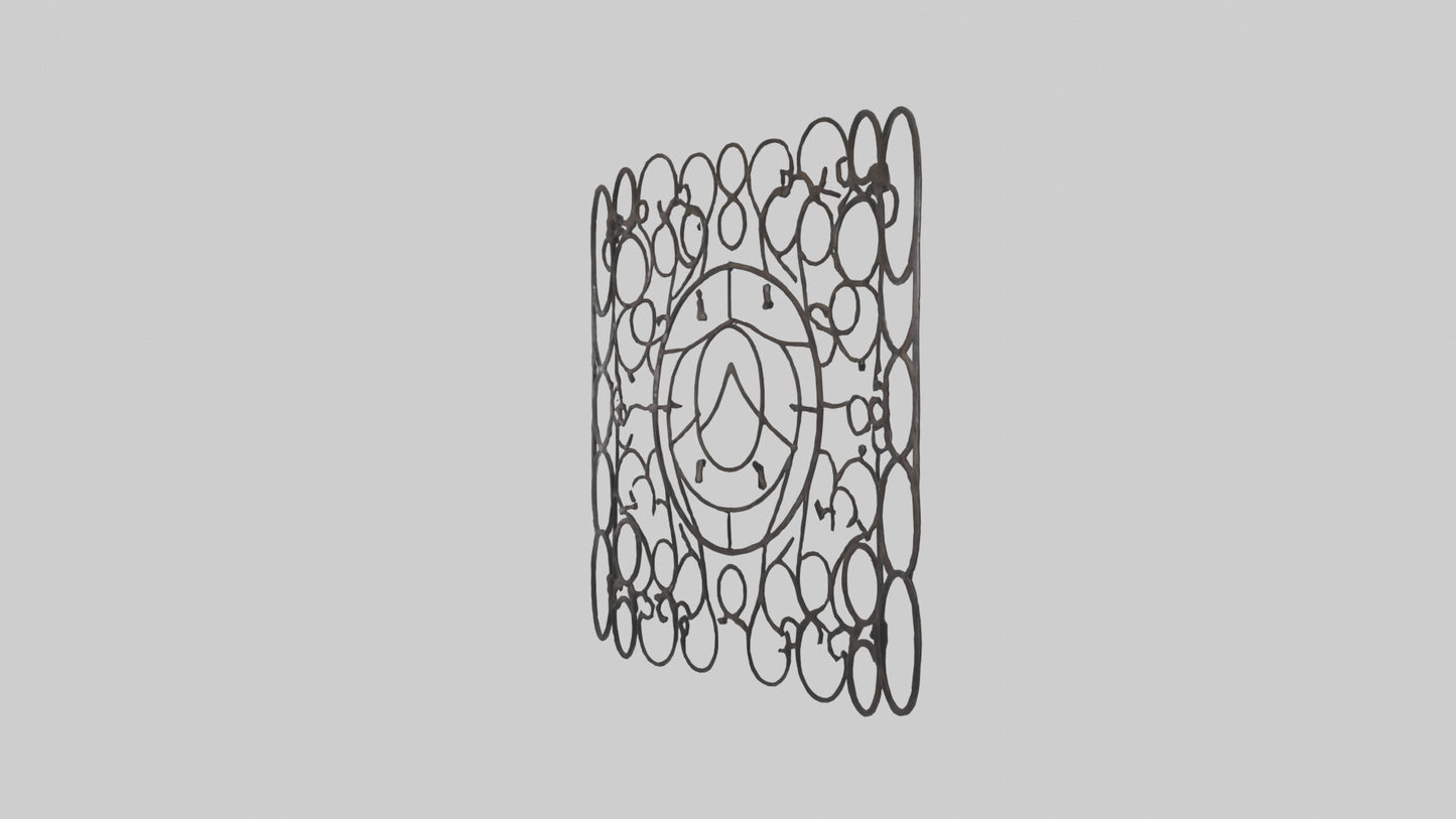 3D model Metal Mesh Wall Art VR / AR / low-poly
