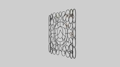 3D model Metal Mesh Wall Art VR / AR / low-poly