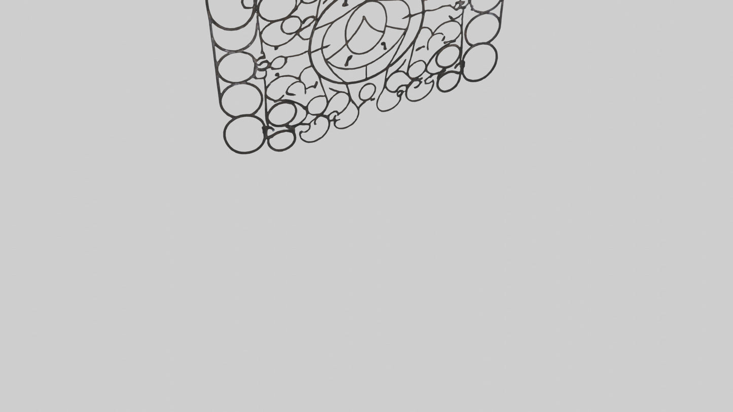 3D model Metal Mesh Wall Art VR / AR / low-poly