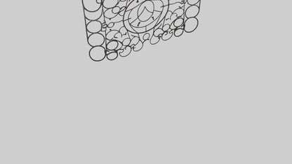 3D model Metal Mesh Wall Art VR / AR / low-poly