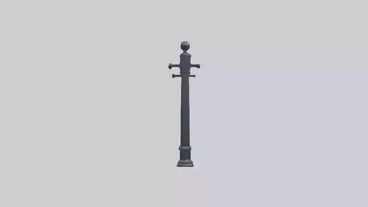 3D model Metal railing VR / AR / low-poly