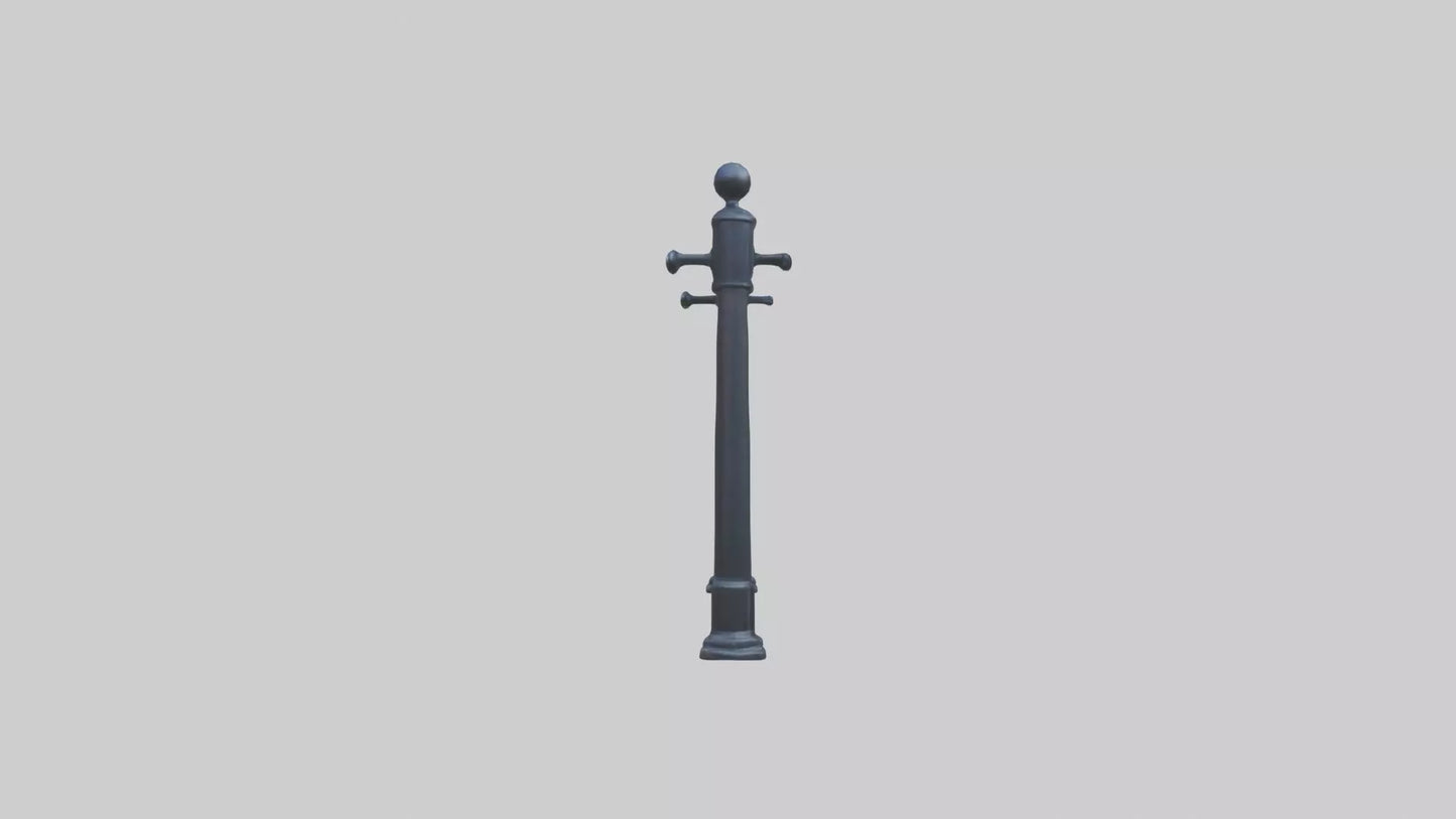 3D model Metal railing VR / AR / low-poly