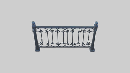 3D model Metal railing VR / AR / low-poly