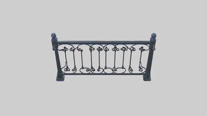 3D model Metal railing VR / AR / low-poly