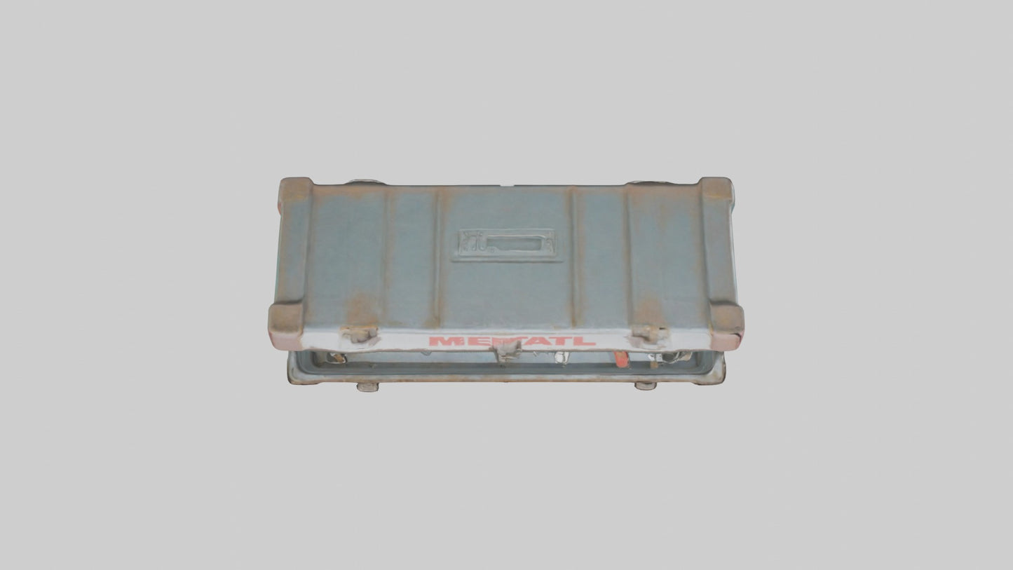 3D model Metal toolbox VR / AR / low-poly