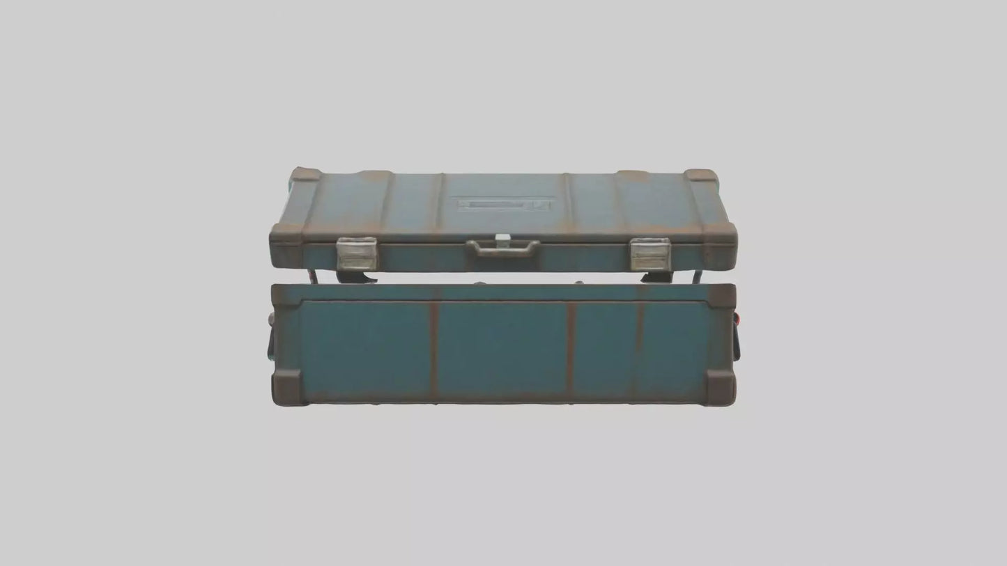 3D model Metal toolbox VR / AR / low-poly