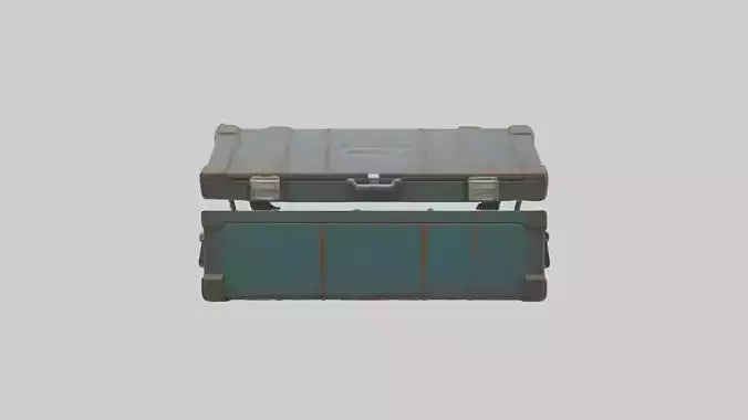 3D model Metal toolbox VR / AR / low-poly