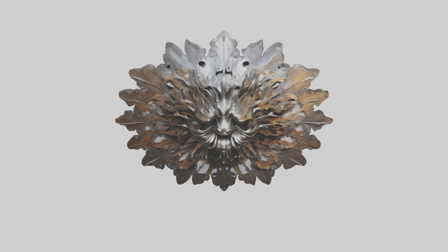 3D model Metal wall art model VR / AR / low-poly