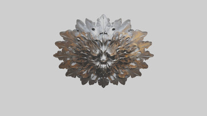 3D model Metal wall art model VR / AR / low-poly