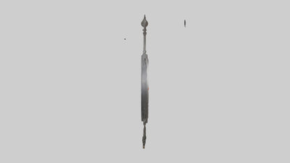 3D model Metal Wall Clock with Design model VR / AR / low-poly