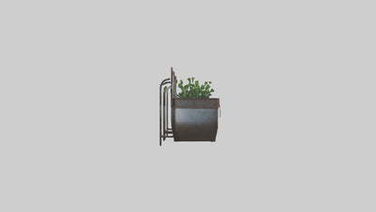 3D model Metal Wall Planters VR / AR / low-poly