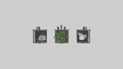 3D model Metal Wall Planters VR / AR / low-poly