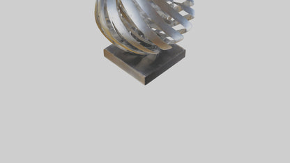 3D model Metallic art sculpture model VR / AR / low-poly