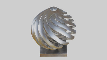 3D model Metallic art sculpture model VR / AR / low-poly