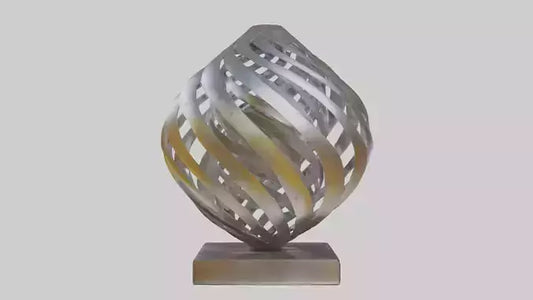 3D model Metallic art sculpture model VR / AR / low-poly