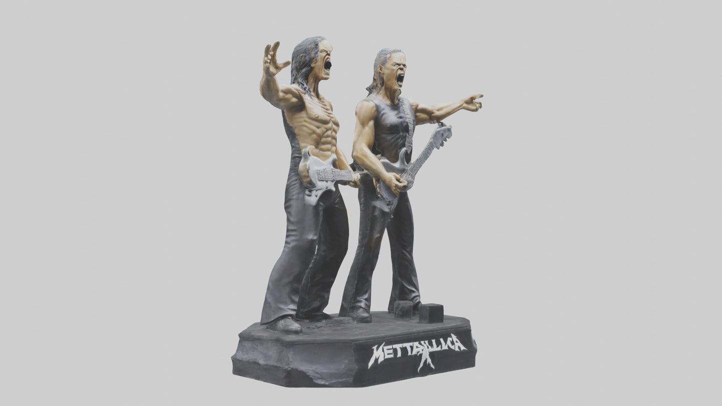 3D model Metallica statue model VR / AR / low-poly