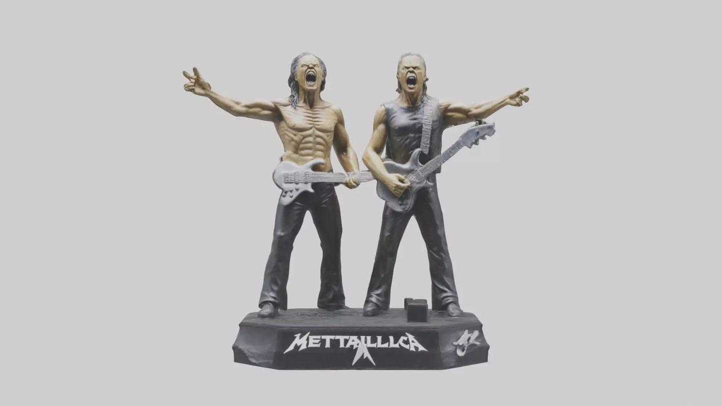 3D model Metallica statue model VR / AR / low-poly