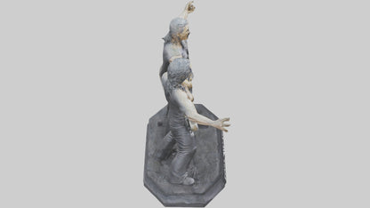 3D model Metallica statue model VR / AR / low-poly
