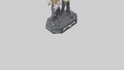 3D model Metallica statue model VR / AR / low-poly