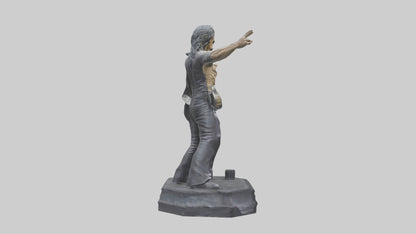 3D model Metallica statue model VR / AR / low-poly