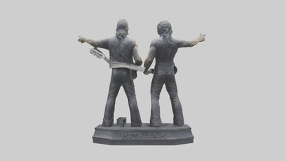 3D model Metallica statue model VR / AR / low-poly