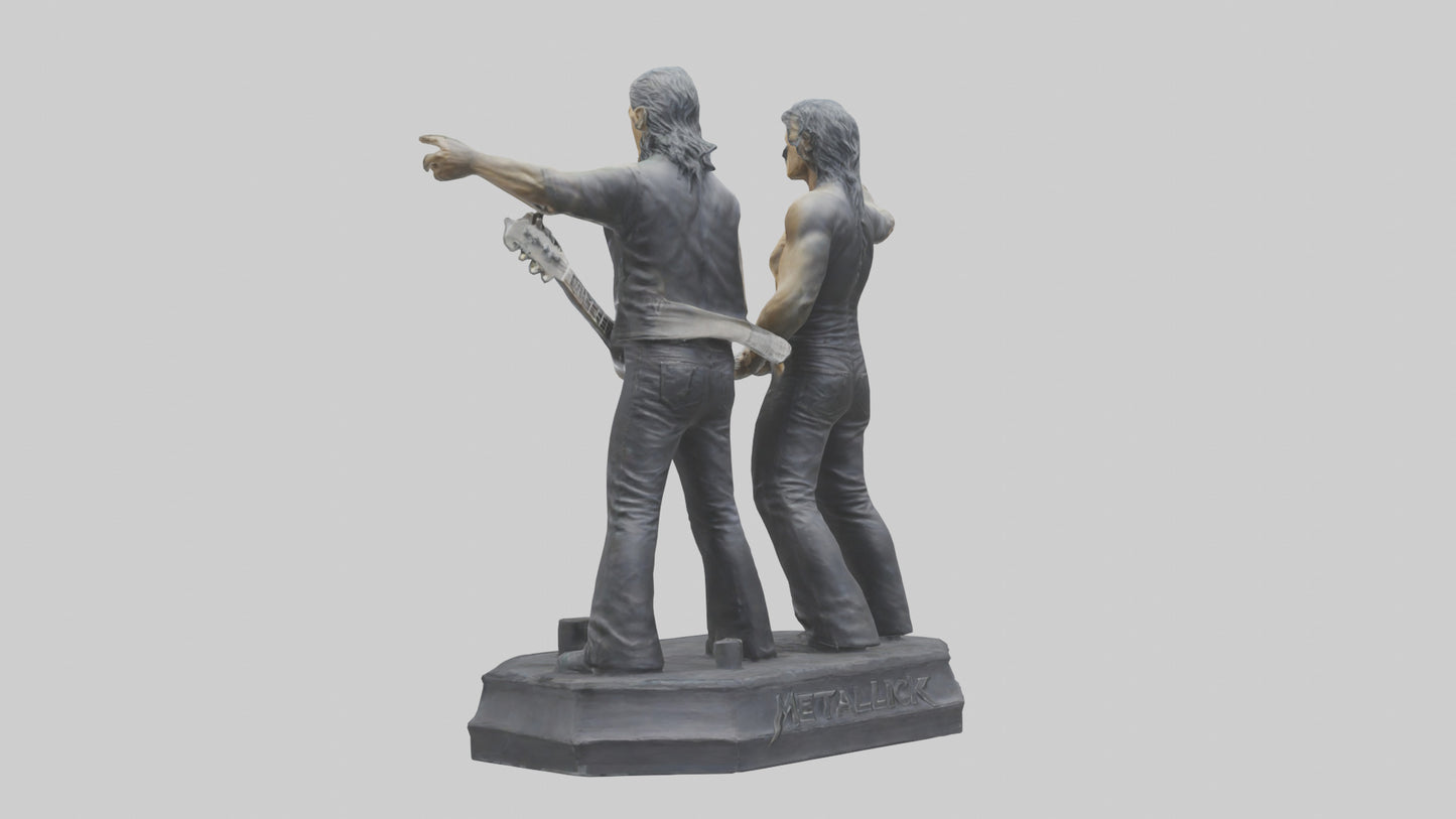 3D model Metallica statue model VR / AR / low-poly